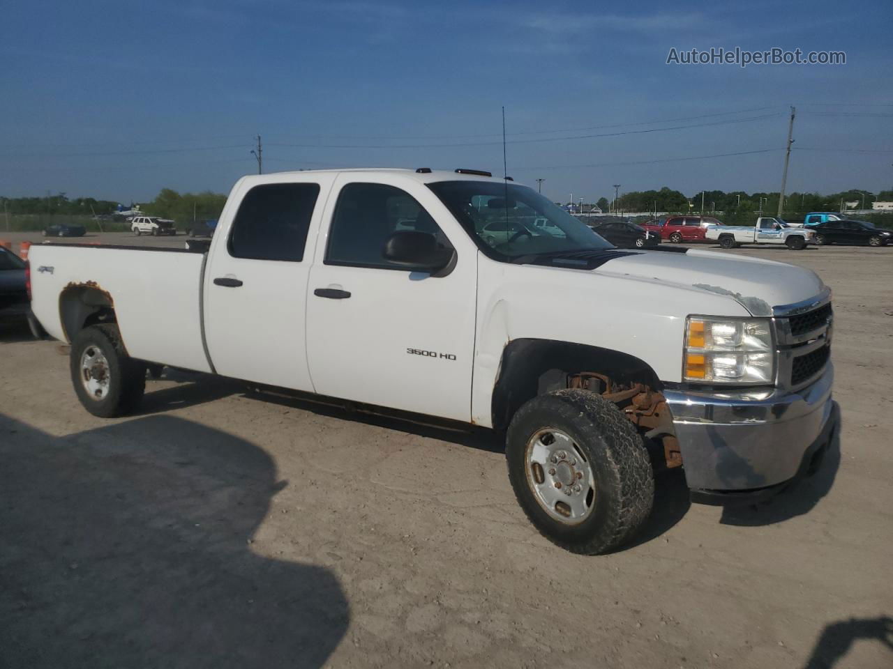 2013 Chevrolet Silverado K3500 Белый vin: 1GC4KZCG0DF137449