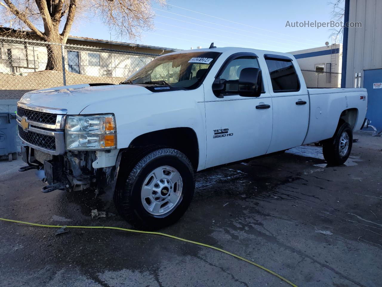 2012 Chevrolet Silverado K3500 White vin: 1GC4KZE8XCF194200