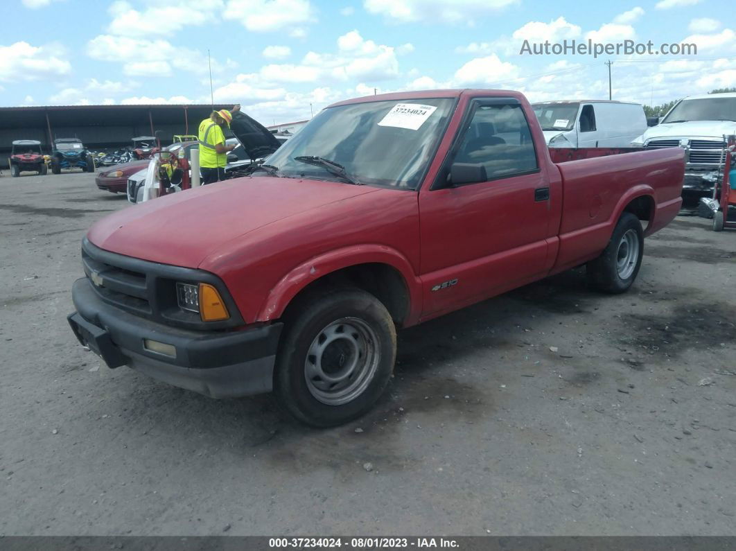 1995 Chevrolet S Truck S10 Red vin: 1GCCS1443SK179197