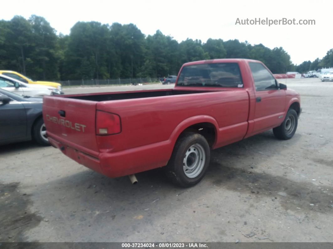 1995 Chevrolet S Truck S10 Red vin: 1GCCS1443SK179197