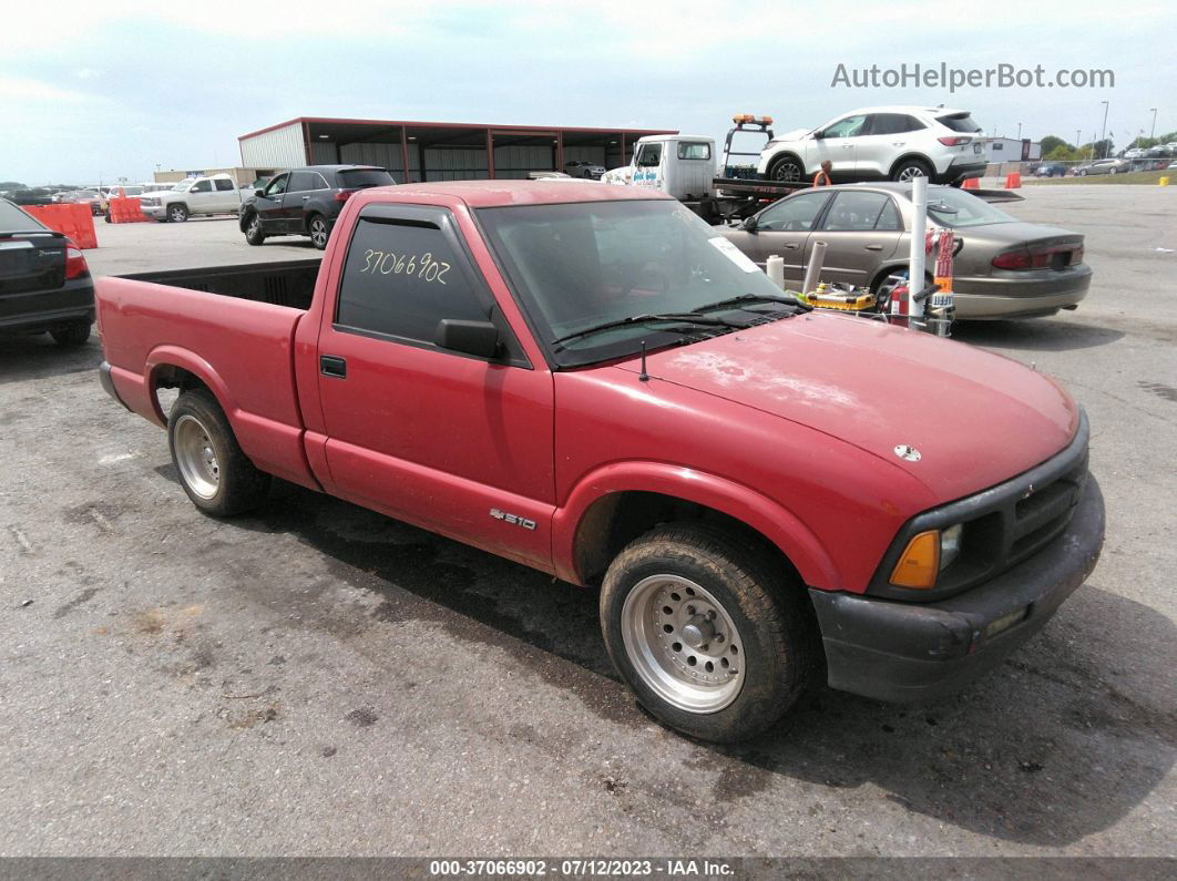 1995 Chevrolet S Truck S10 Red vin: 1GCCS1444S8251215