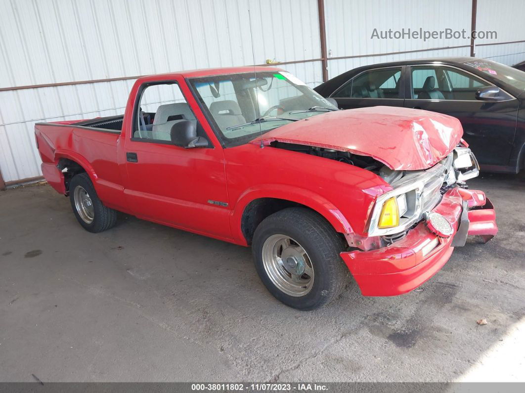 1995 Chevrolet S Truck S10 Red vin: 1GCCS1444SK107053