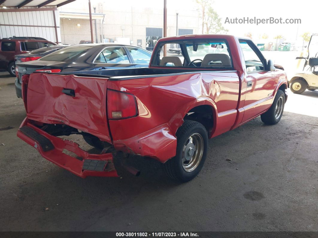 1995 Chevrolet S Truck S10 Red vin: 1GCCS1444SK107053