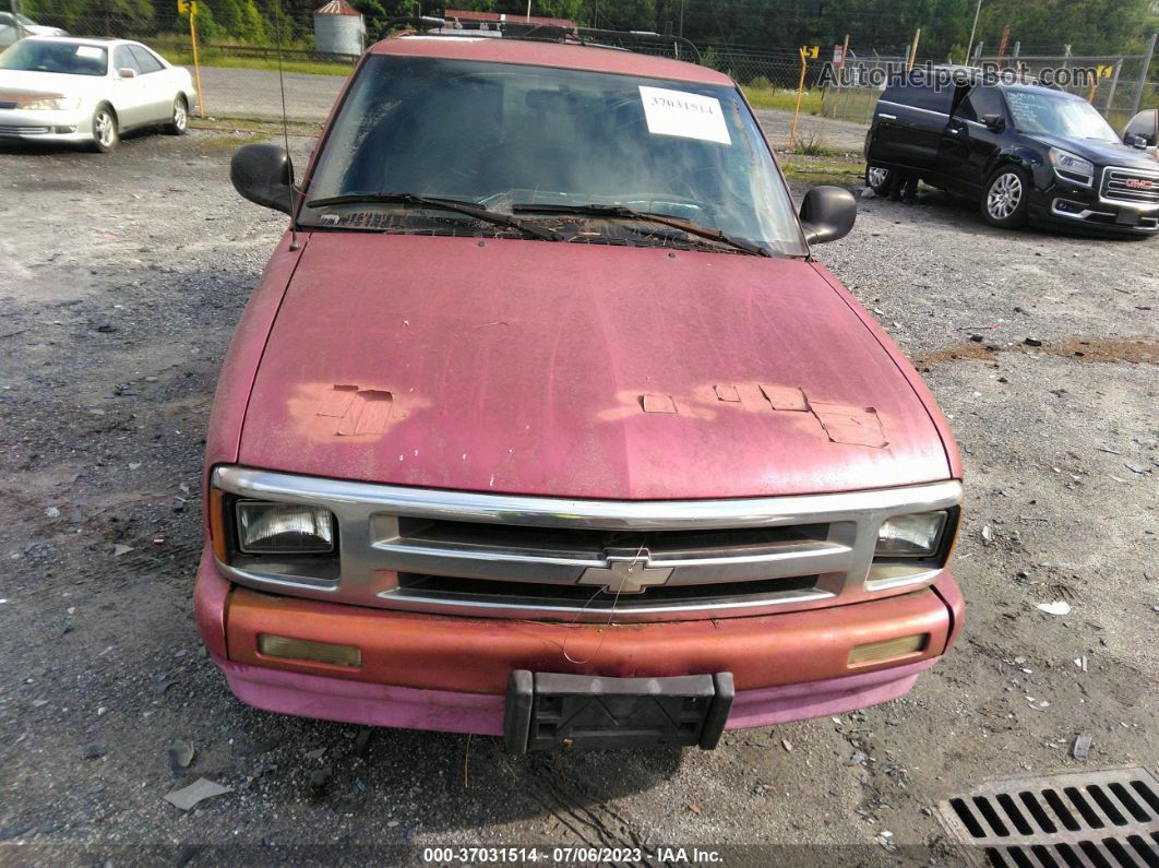 1995 Chevrolet S Truck S10 Red vin: 1GCCS14Z1SK105935