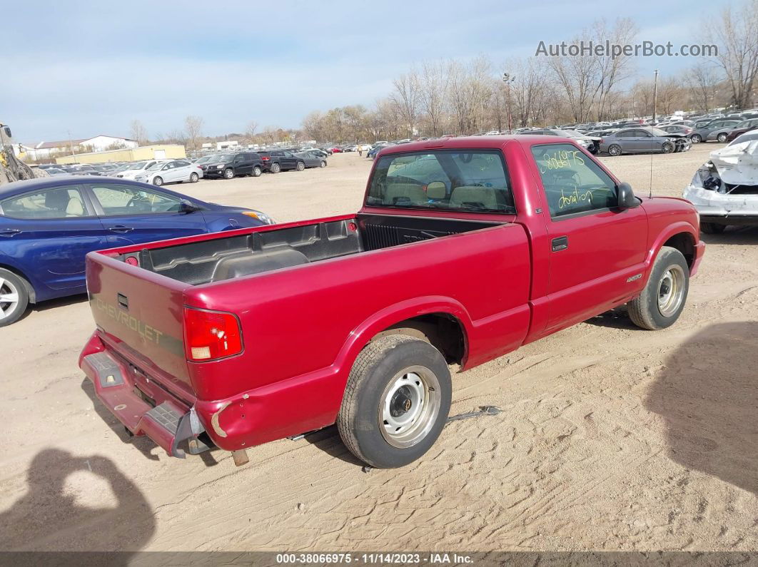 1995 Chevrolet S Truck S10 Red vin: 1GCCS14Z5S8188170