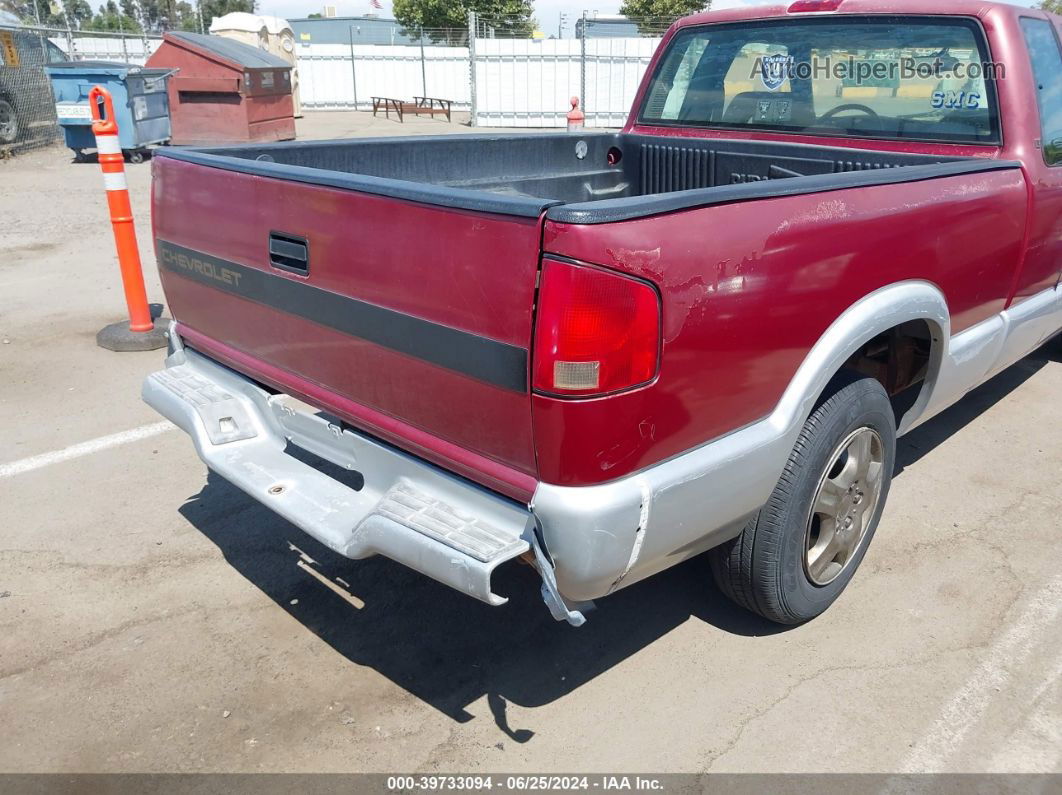 1995 Chevrolet S Truck S10 Red vin: 1GCCS19Z6S8182578