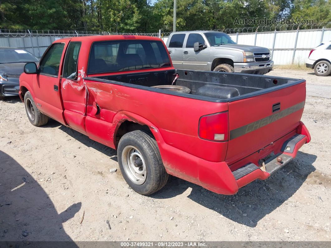 1995 Chevrolet S Truck S10 Red vin: 1GCCS19Z7S8181987