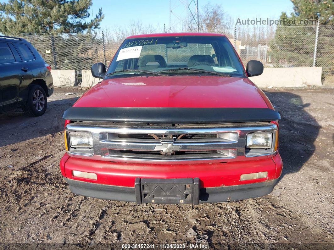 1995 Chevrolet S Truck S10 Red vin: 1GCCS19Z7S8257577