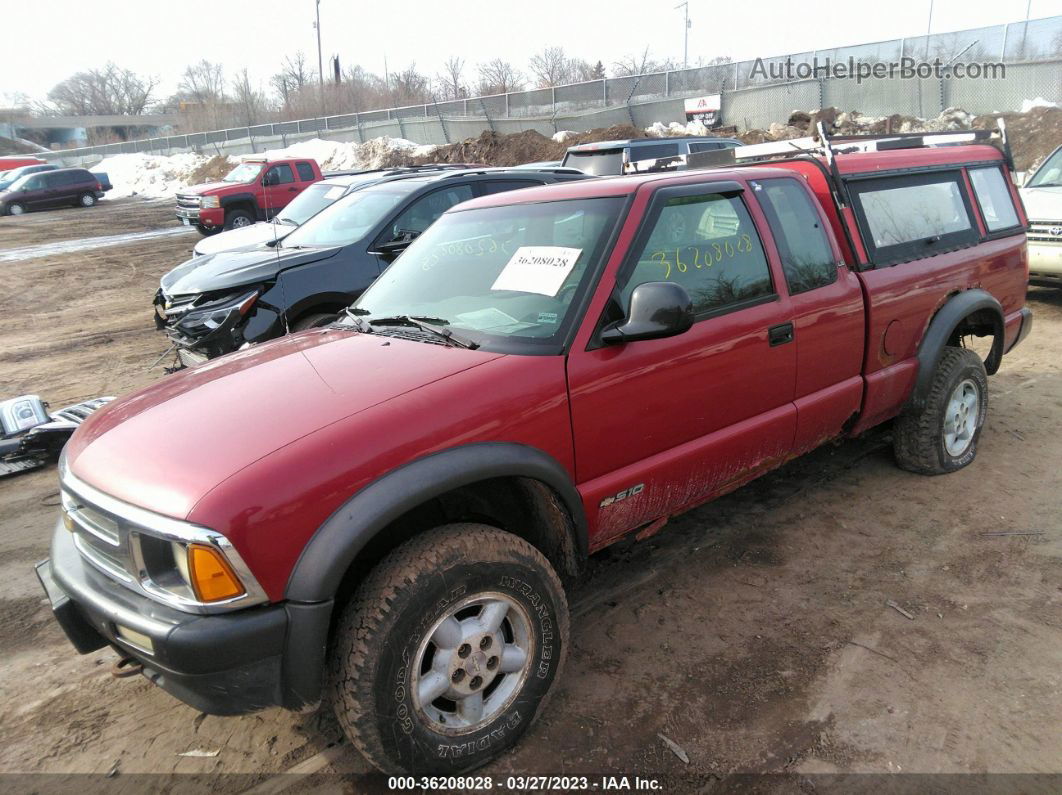 1995 Chevrolet S Truck S10 Red vin: 1GCCT19W6S8230308