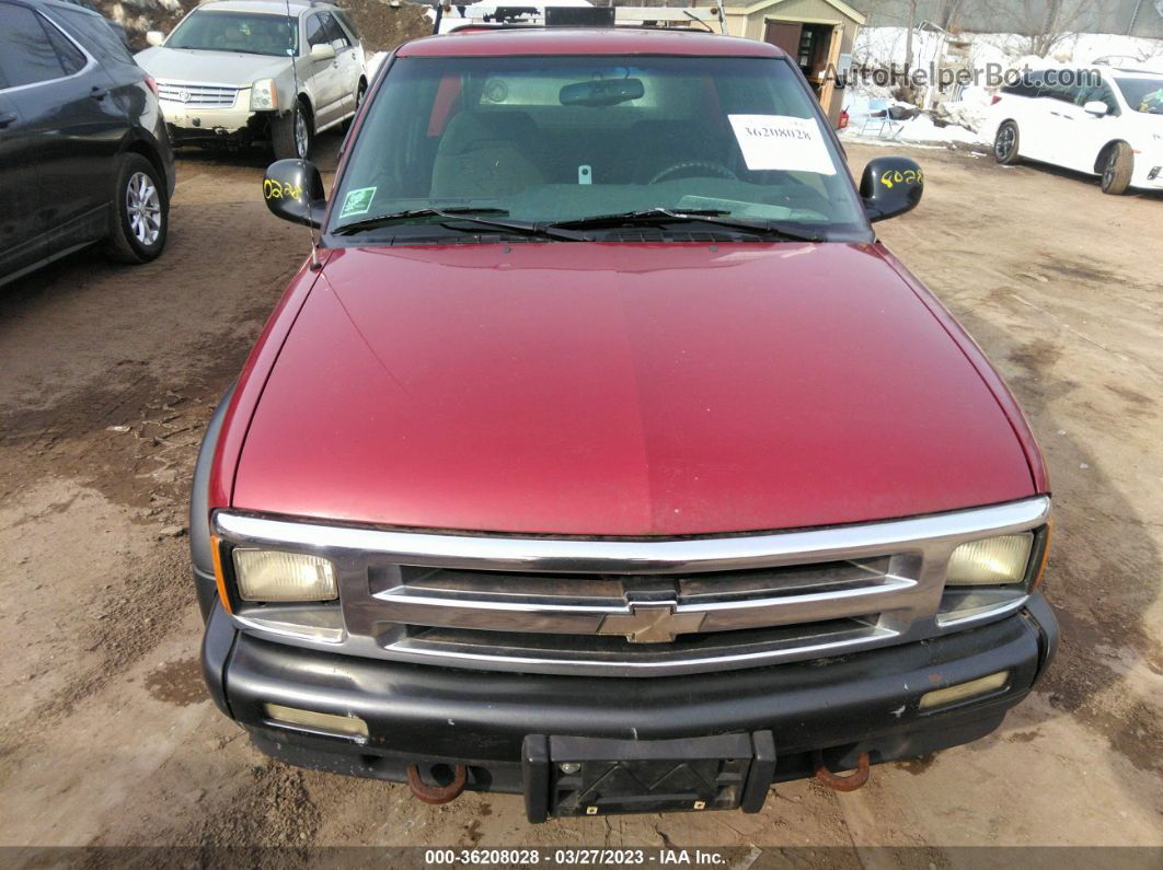 1995 Chevrolet S Truck S10 Red vin: 1GCCT19W6S8230308