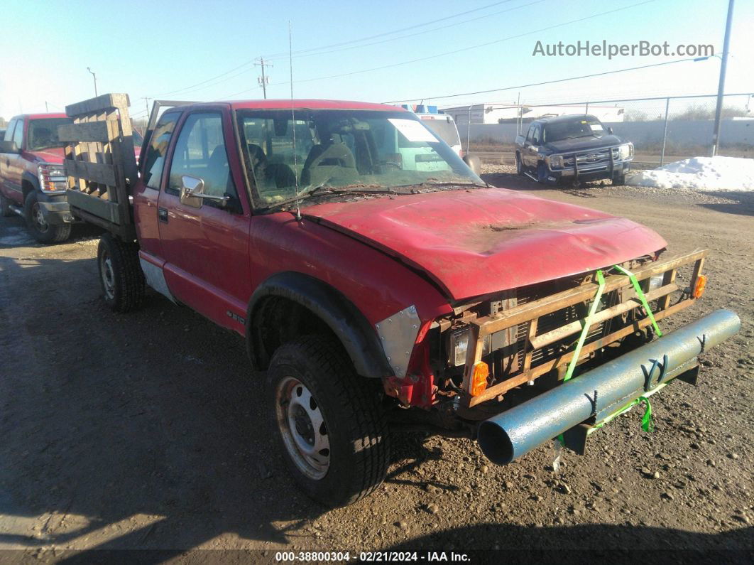 1995 Chevrolet S Truck S10 Red vin: 1GCCT19Z8S8255575