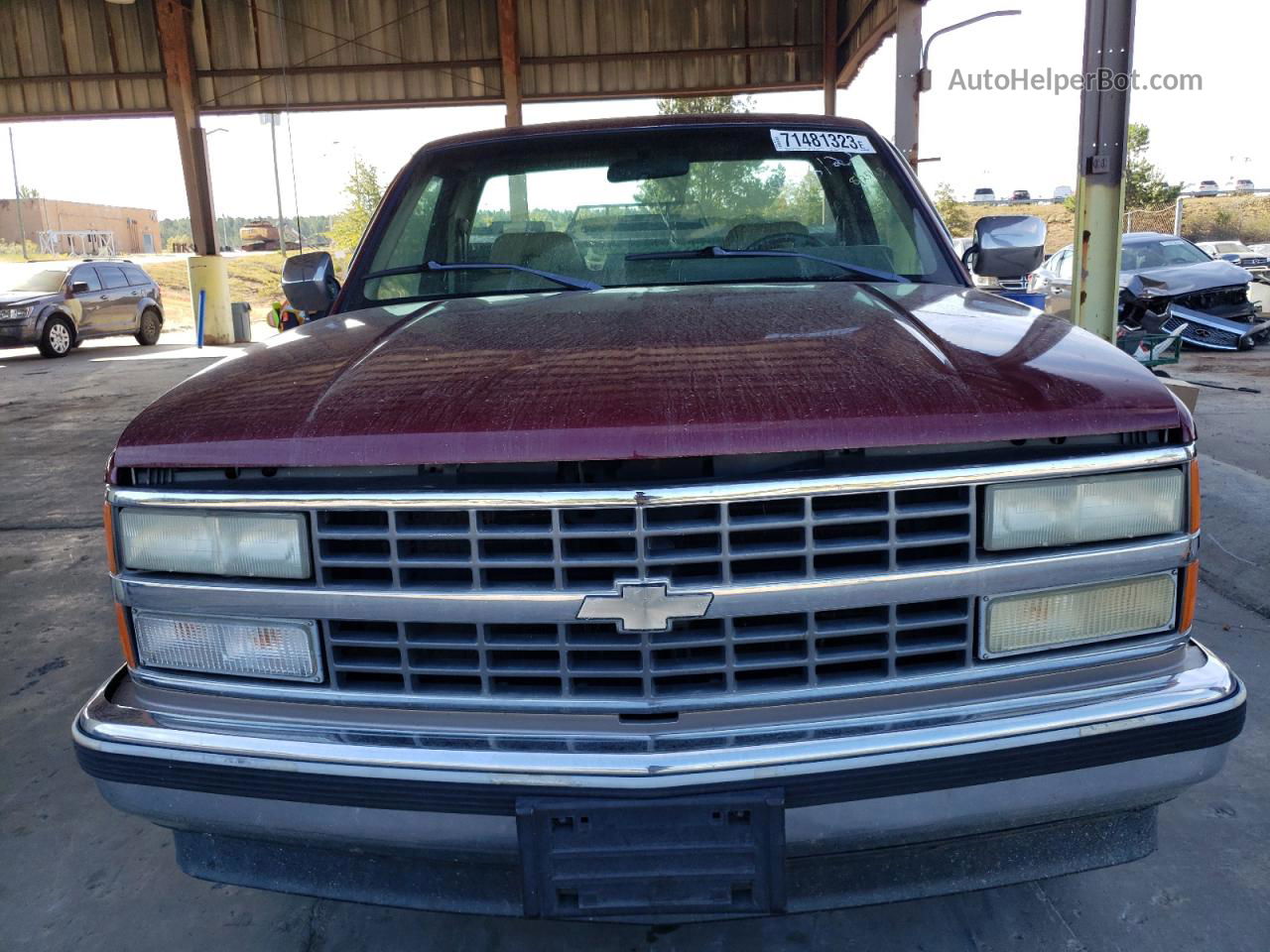 1993 Chevrolet Gmt-400 C1500 Burgundy vin: 1GCDC14K1PZ112600