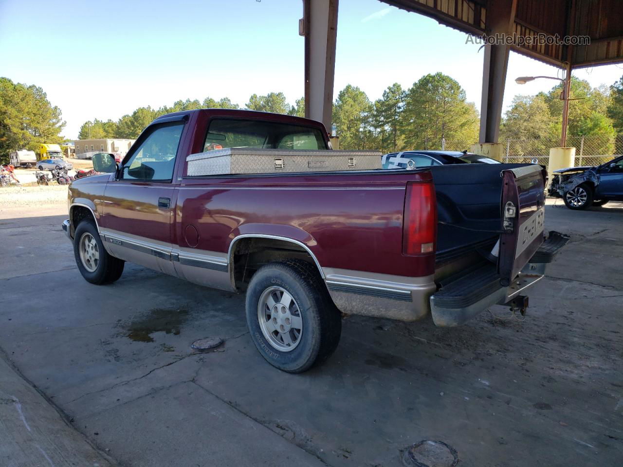 1993 Chevrolet Gmt-400 C1500 Burgundy vin: 1GCDC14K1PZ112600