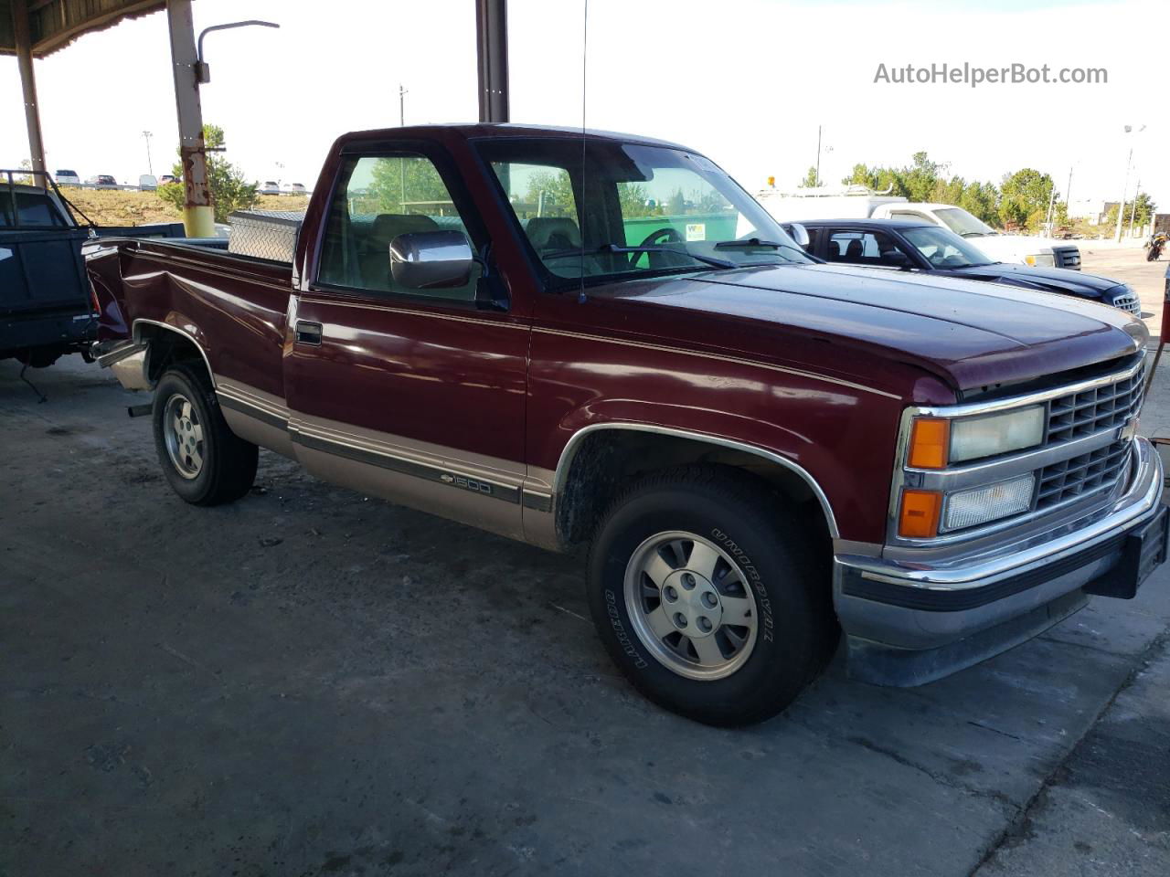 1993 Chevrolet Gmt-400 C1500 Burgundy vin: 1GCDC14K1PZ112600