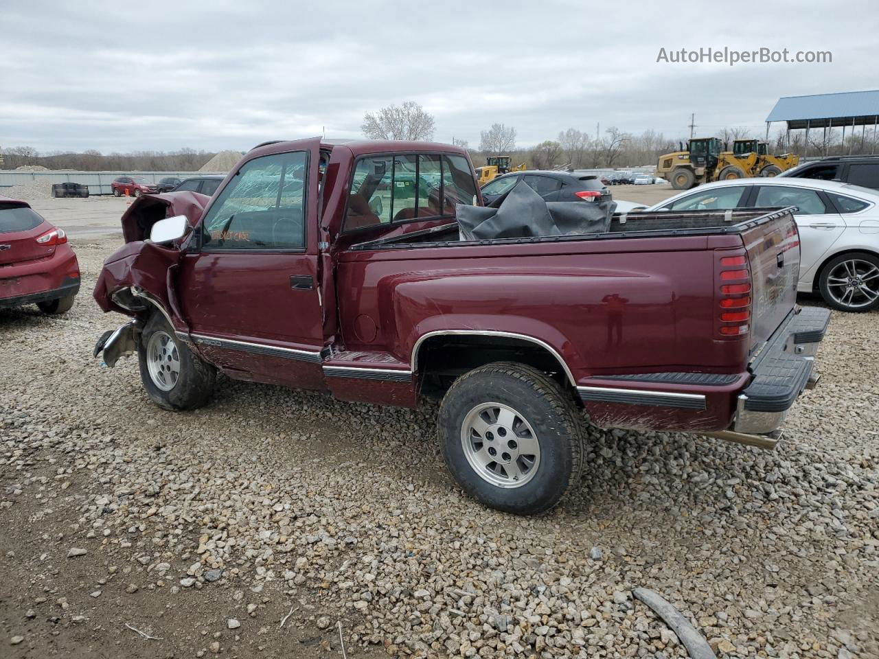 1993 Chevrolet Gmt-400 C1500 Burgundy vin: 1GCDC14K1PZ217041