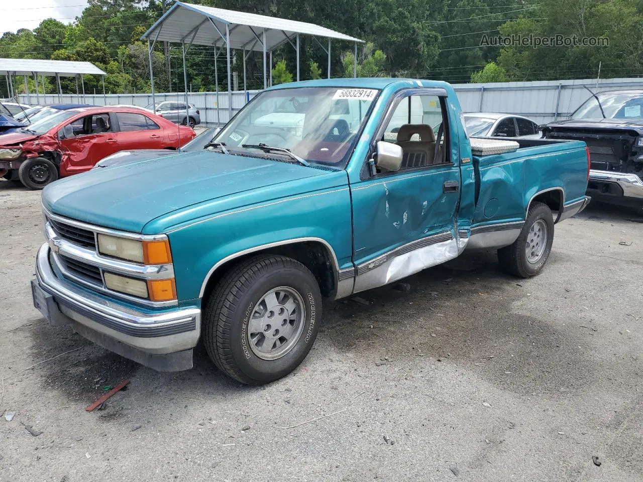 1993 Chevrolet Gmt-400 C1500 Teal vin: 1GCDC14K5PZ166207