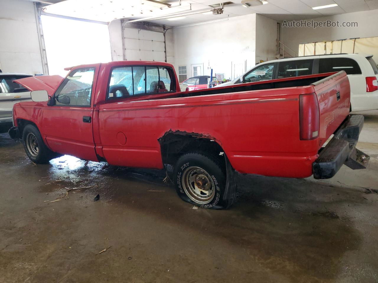 1993 Chevrolet Gmt-400 C1500 Red vin: 1GCDC14Z5PE137276