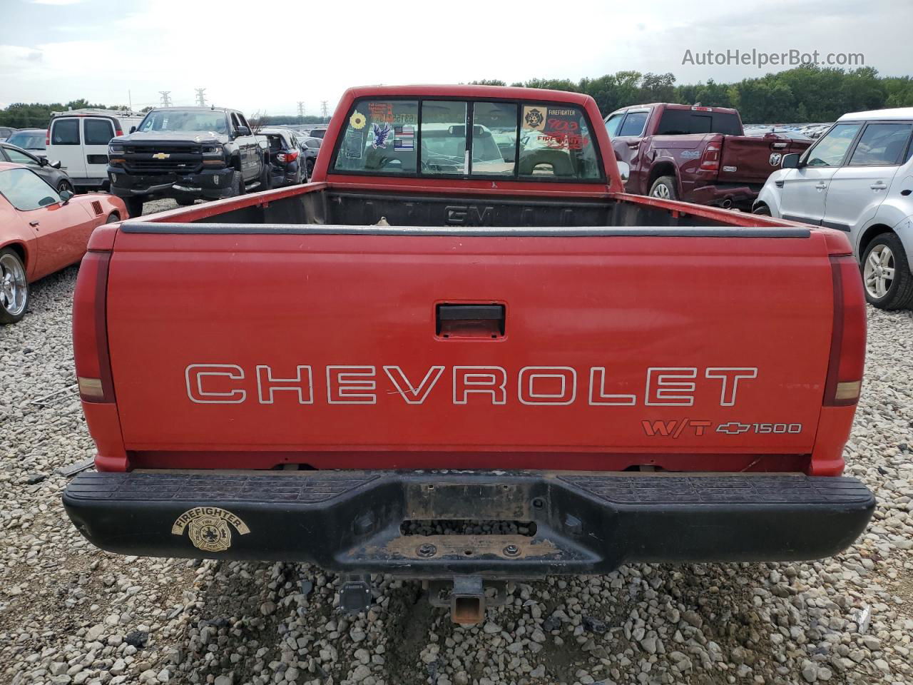 1993 Chevrolet Gmt-400 C1500 Red vin: 1GCDC14Z6PE100267