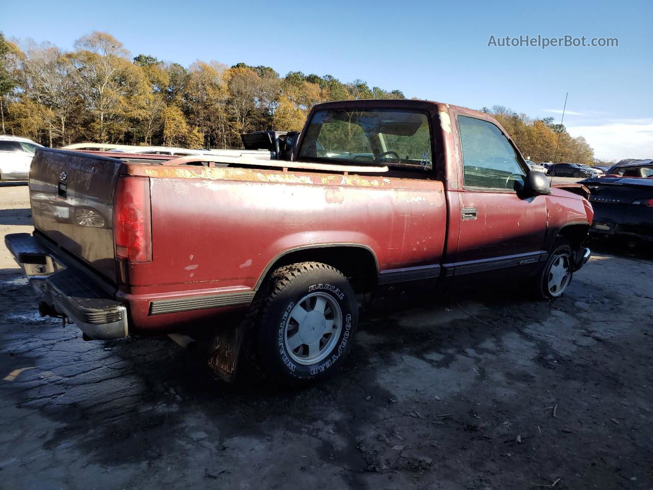 1993 Chevrolet Gmt-400 C1500 Burgundy vin: 1GCDC14Z6PZ240294