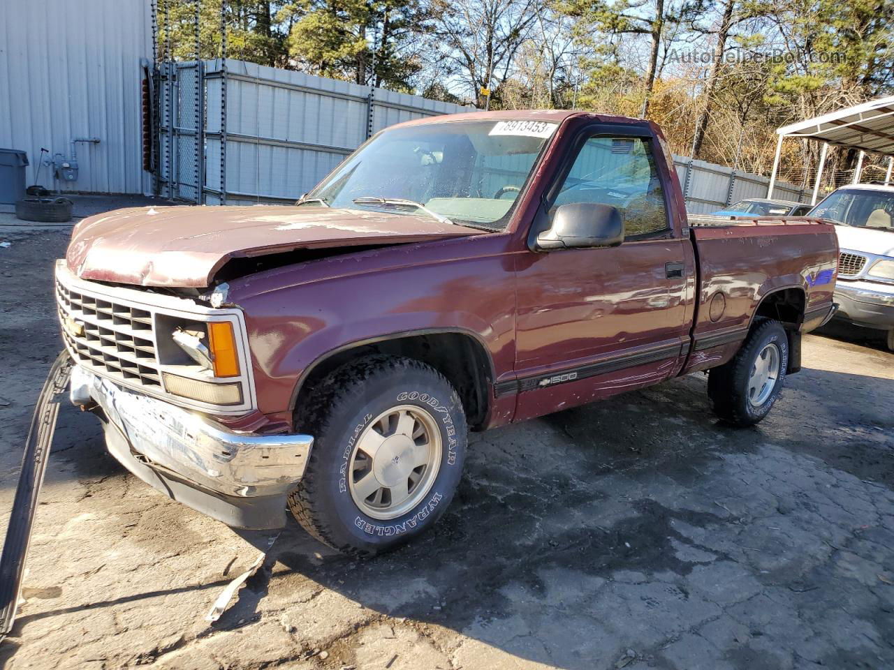 1993 Chevrolet Gmt-400 C1500 Burgundy vin: 1GCDC14Z6PZ240294