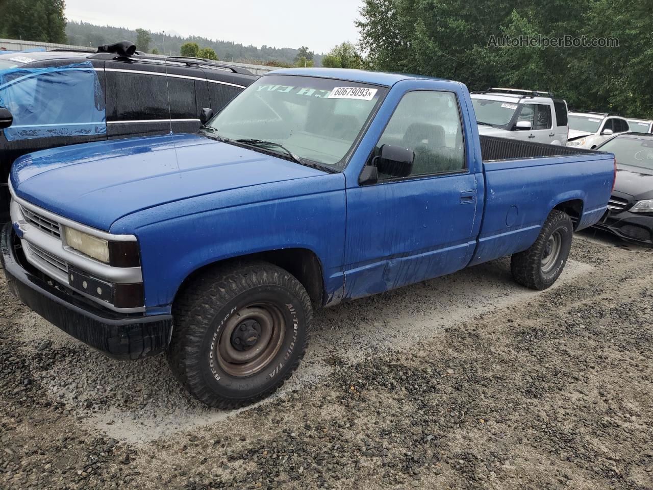 1993 Chevrolet Gmt-400 C1500 Blue vin: 1GCDC14Z8PE200208