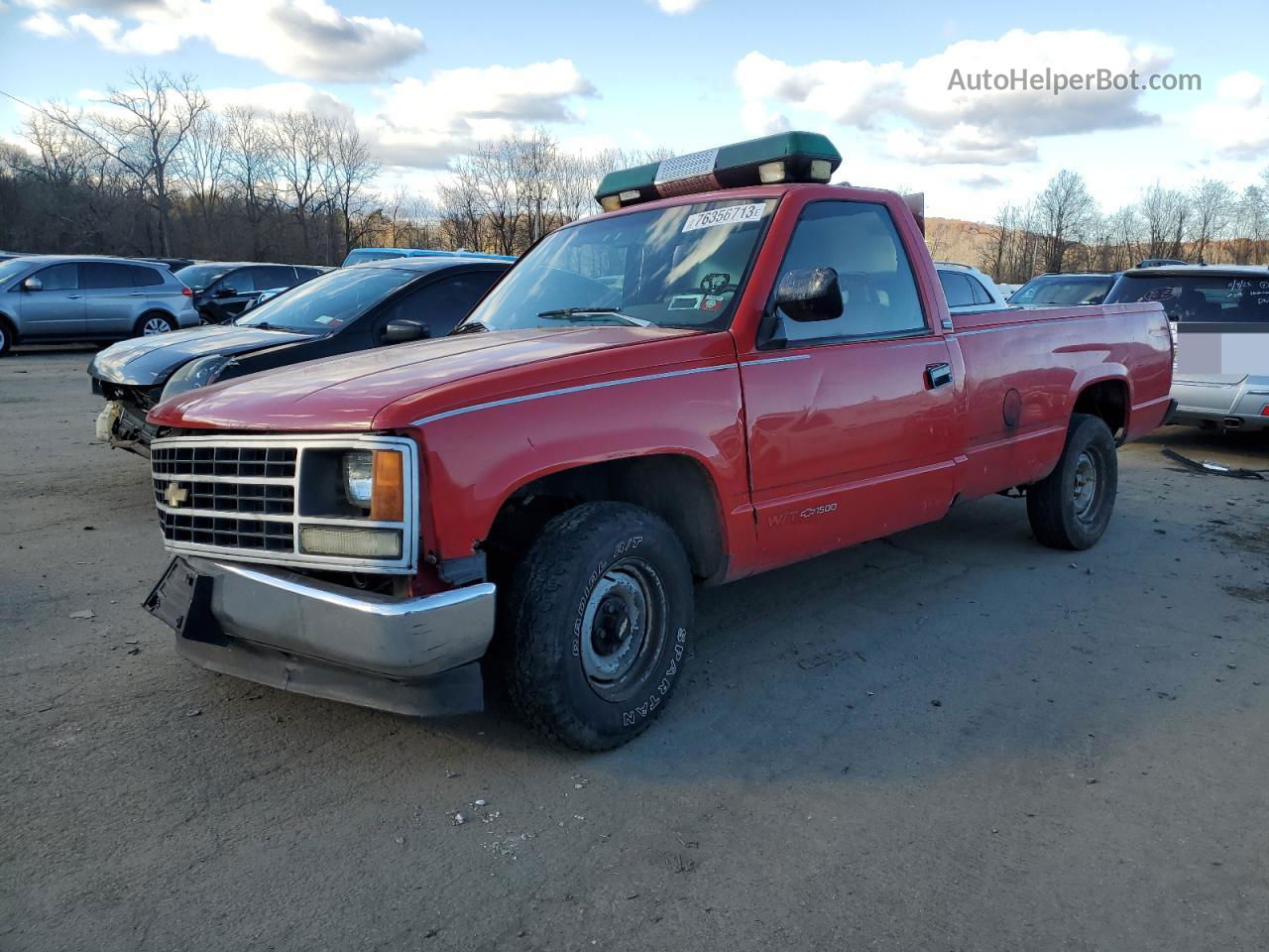 1993 Chevrolet Gmt-400 C1500 Красный vin: 1GCDC14ZXPE144627