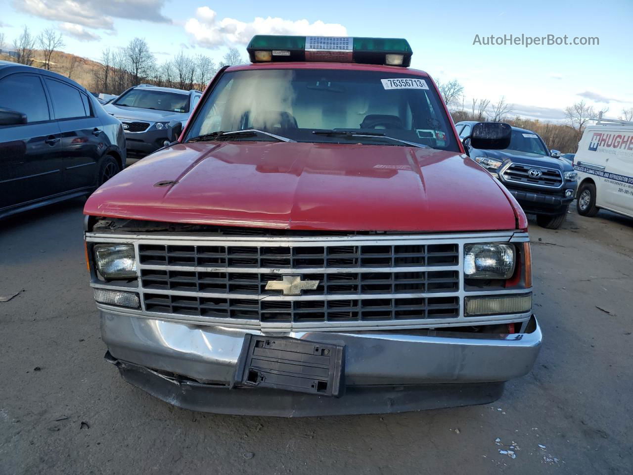 1993 Chevrolet Gmt-400 C1500 Red vin: 1GCDC14ZXPE144627