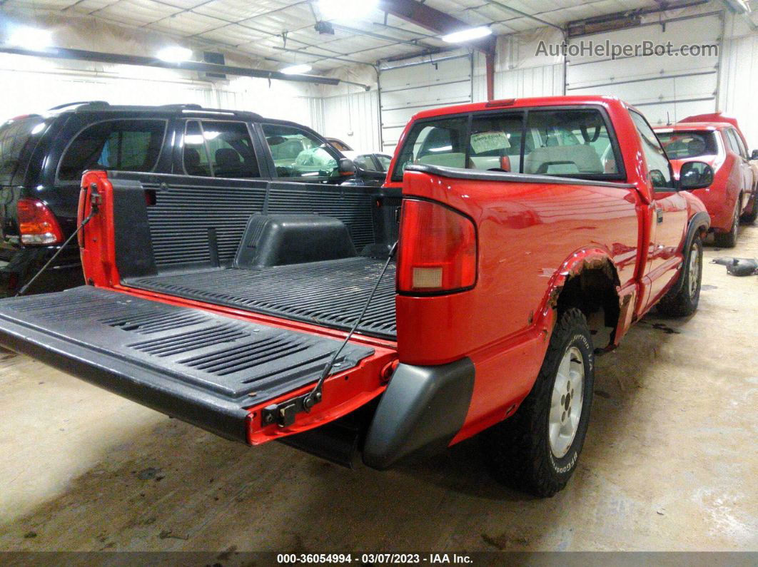 1995 Chevrolet S Truck S10 Red vin: 1GCDT14W9S8206032