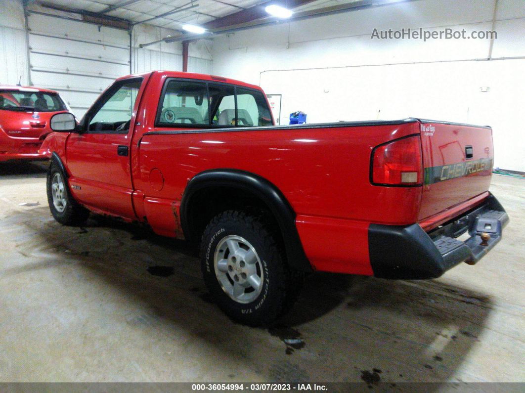 1995 Chevrolet S Truck S10 Red vin: 1GCDT14W9S8206032