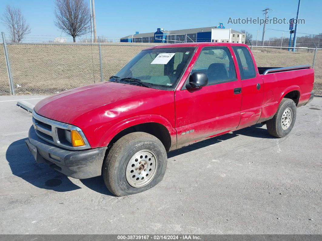 1995 Chevrolet S Truck S10 Red vin: 1GCDT19Z1S8189472