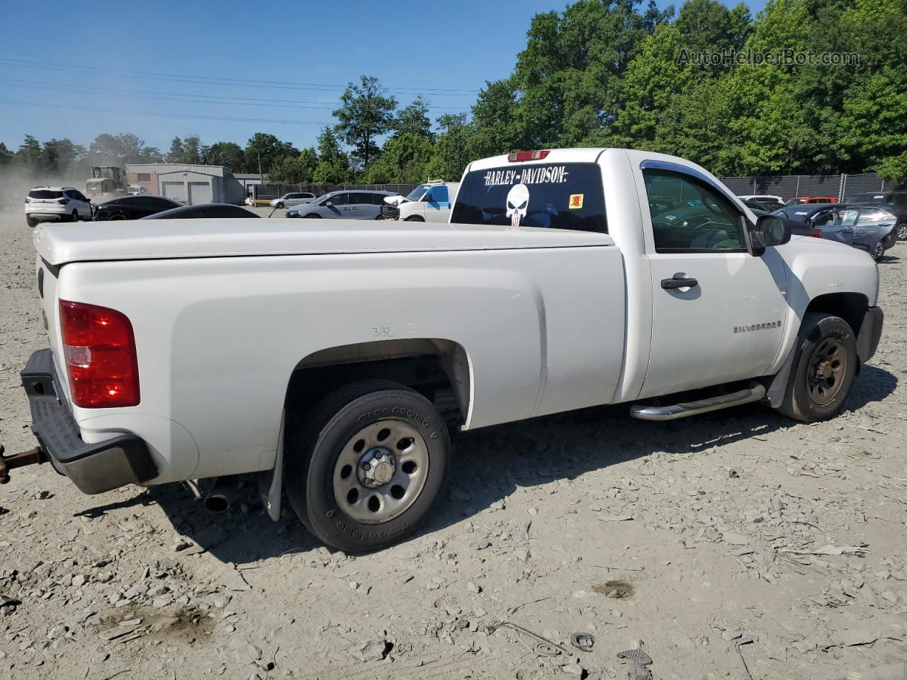 2008 Chevrolet Silverado C1500 White vin: 1GCEC14C78E158194