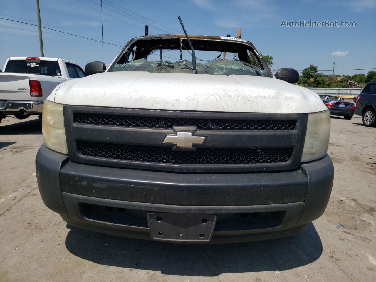 2008 Chevrolet Silverado C1500 Белый vin: 1GCEC14CX8E125741