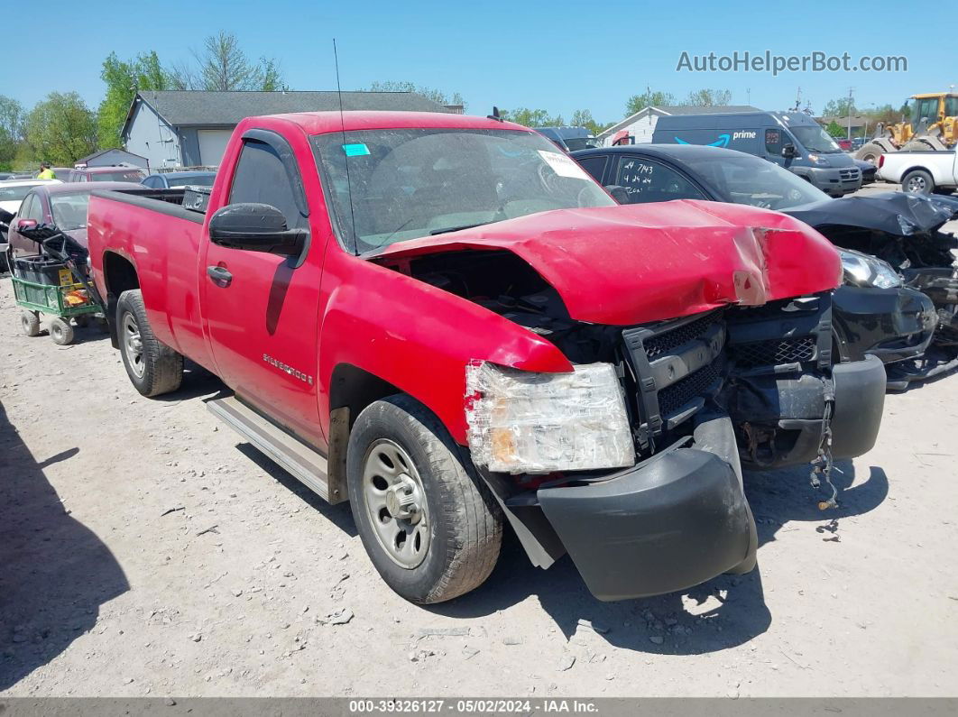 2008 Chevrolet Silverado 1500 Work Truck Burgundy vin: 1GCEC14CX8Z153578