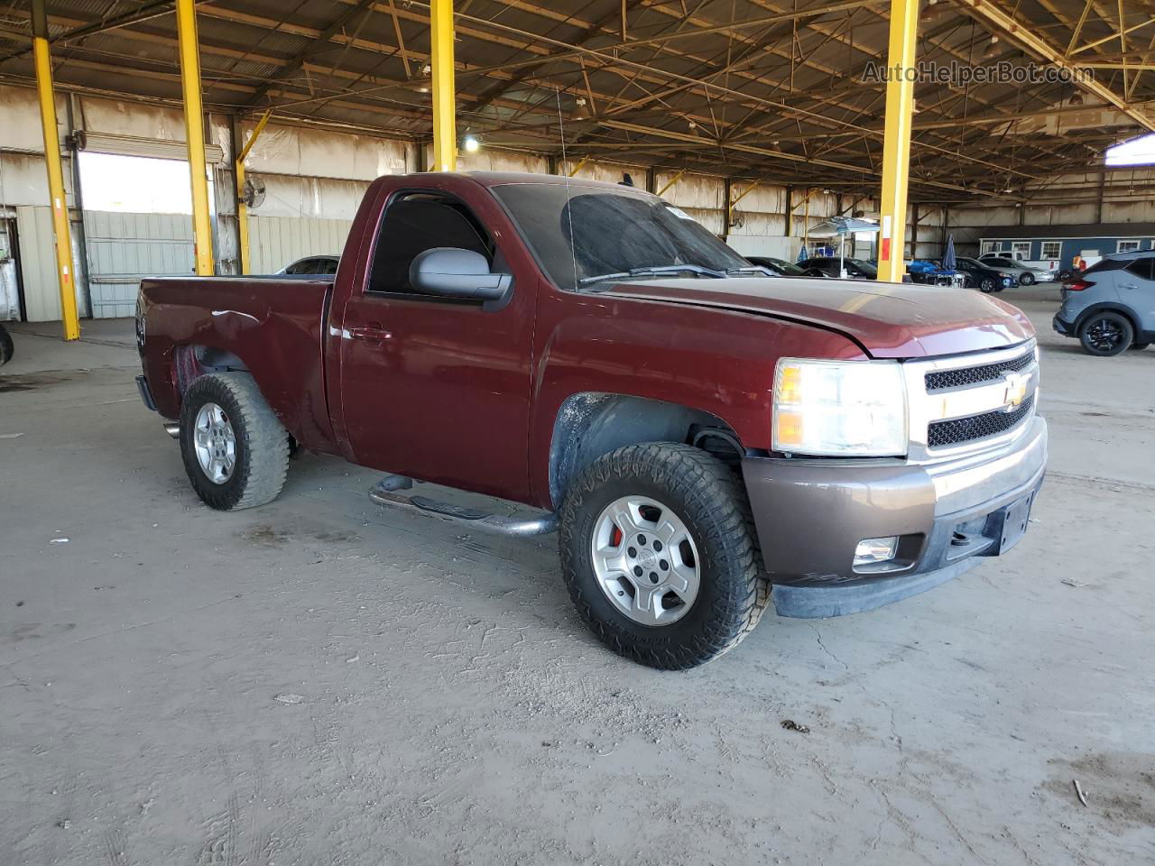 2008 Chevrolet Silverado C1500 Burgundy vin: 1GCEC14JX8Z110504