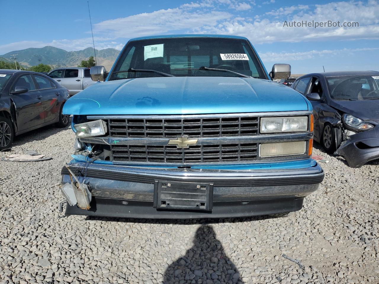 1993 Chevrolet Gmt-400 C1500 Blue vin: 1GCEC14K3PE120872