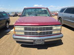 1993 Chevrolet Gmt-400 C1500 Maroon vin: 1GCEC14K3PZ139494