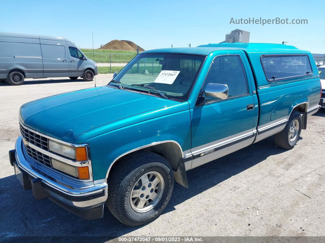 1993 Chevrolet Gmt-400 C1500 Green vin: 1GCEC14K7PZ196667