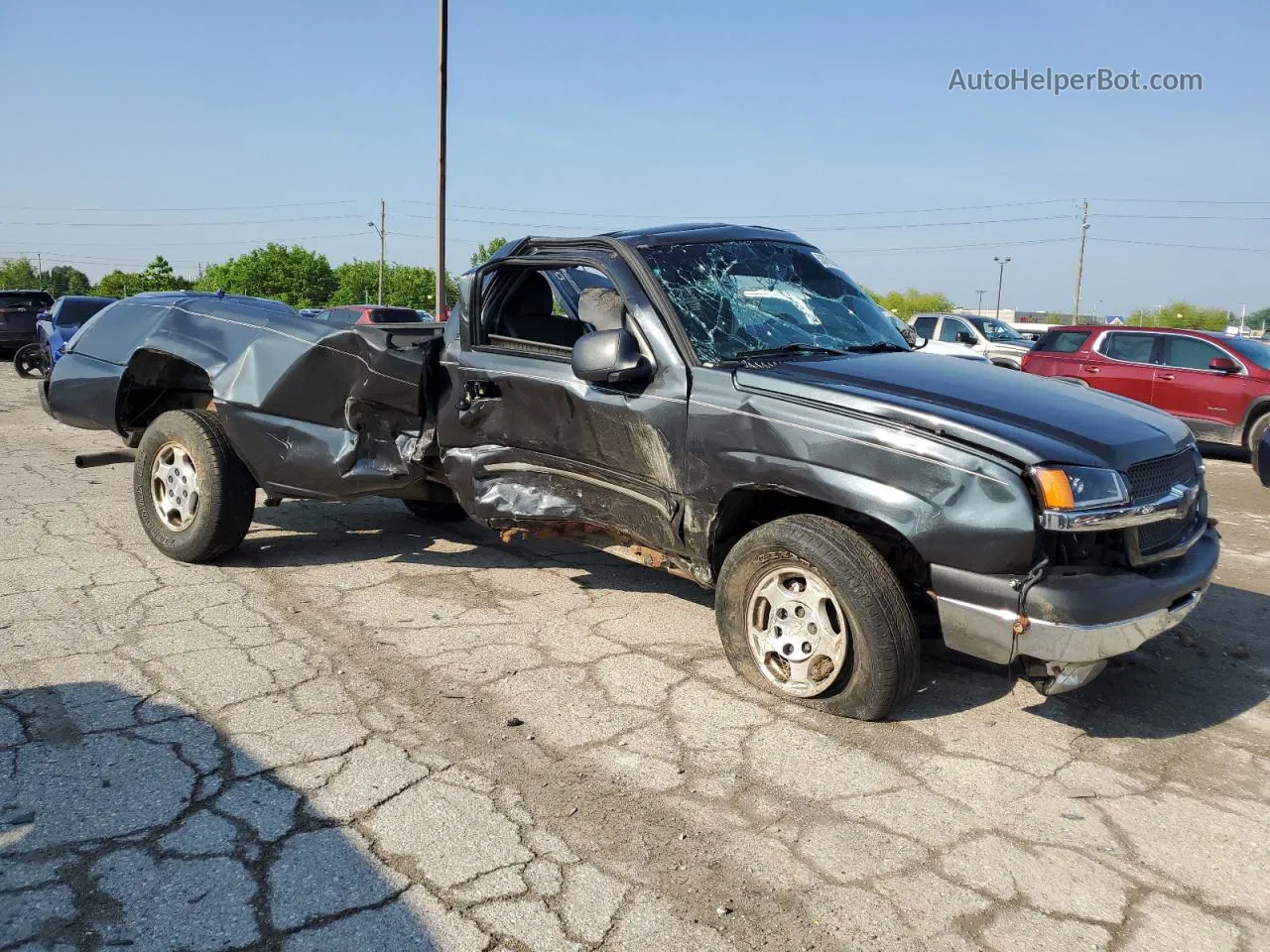 2003 Chevrolet Silverado C1500 Gray vin: 1GCEC14T43Z166657