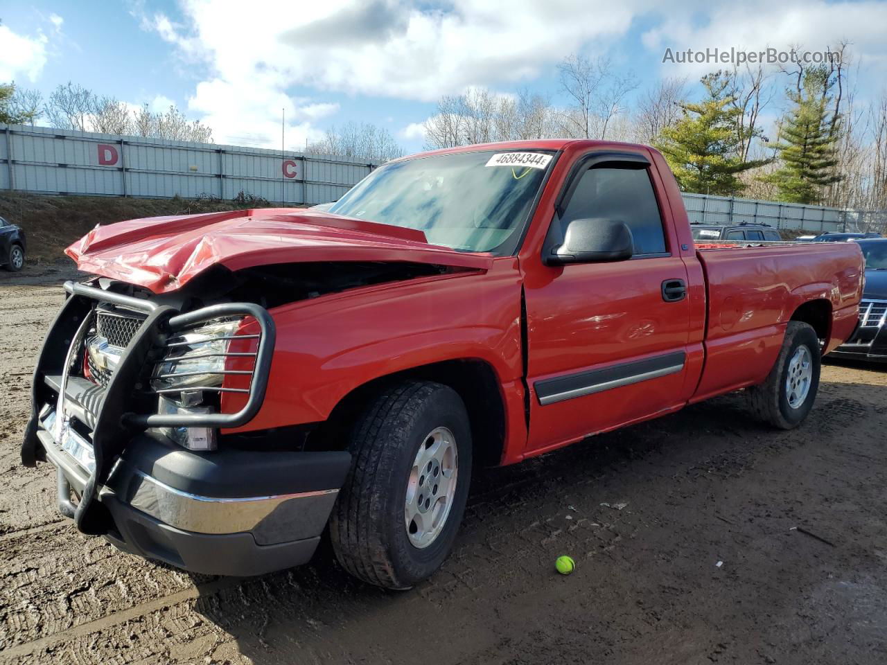 2003 Chevrolet Silverado C1500 Red vin: 1GCEC14TX3Z269727