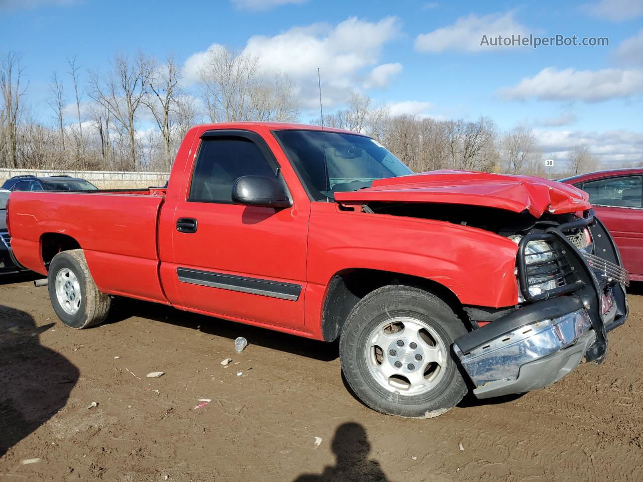 2003 Chevrolet Silverado C1500 Red vin: 1GCEC14TX3Z269727