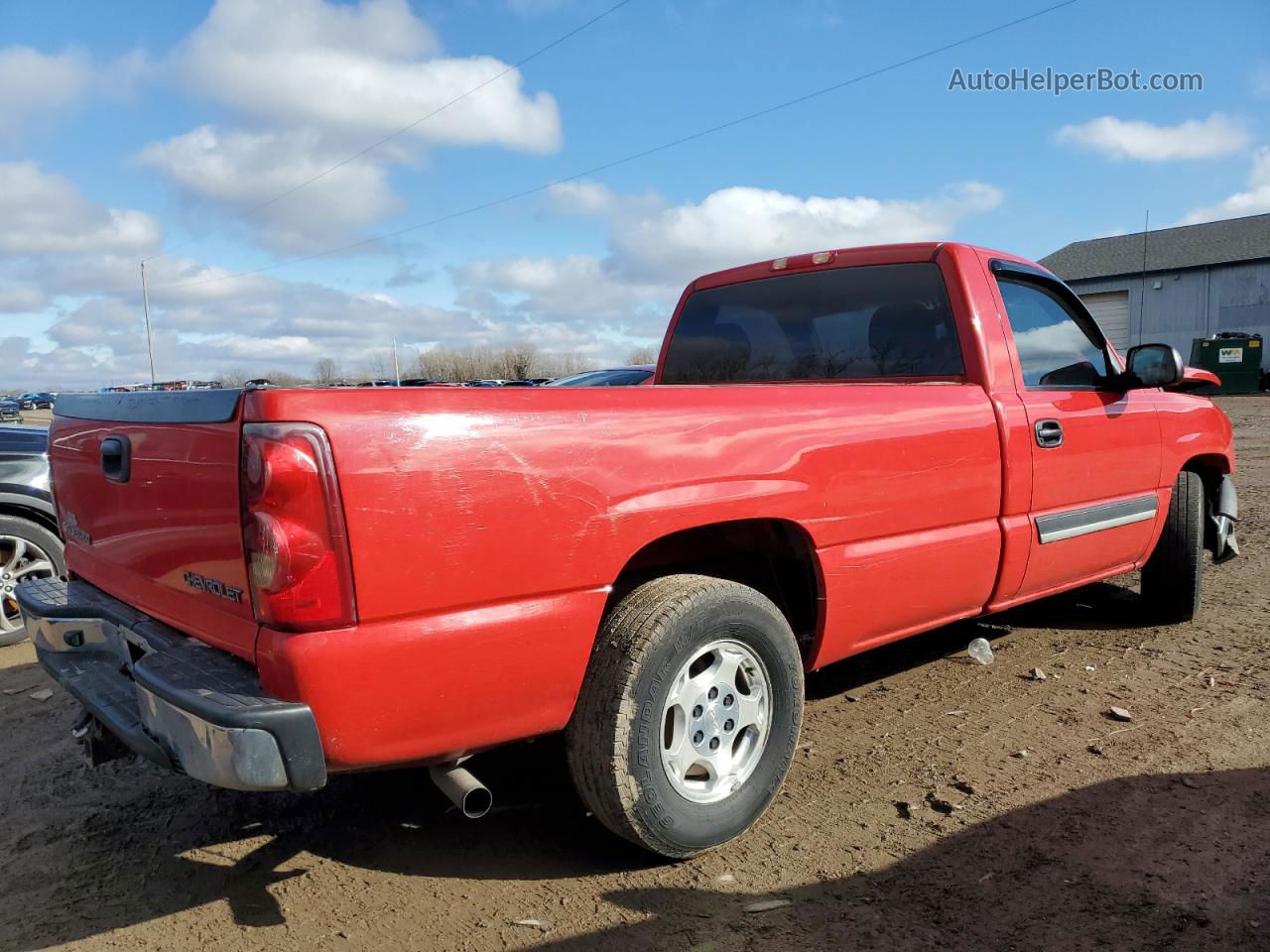 2003 Chevrolet Silverado C1500 Red vin: 1GCEC14TX3Z269727