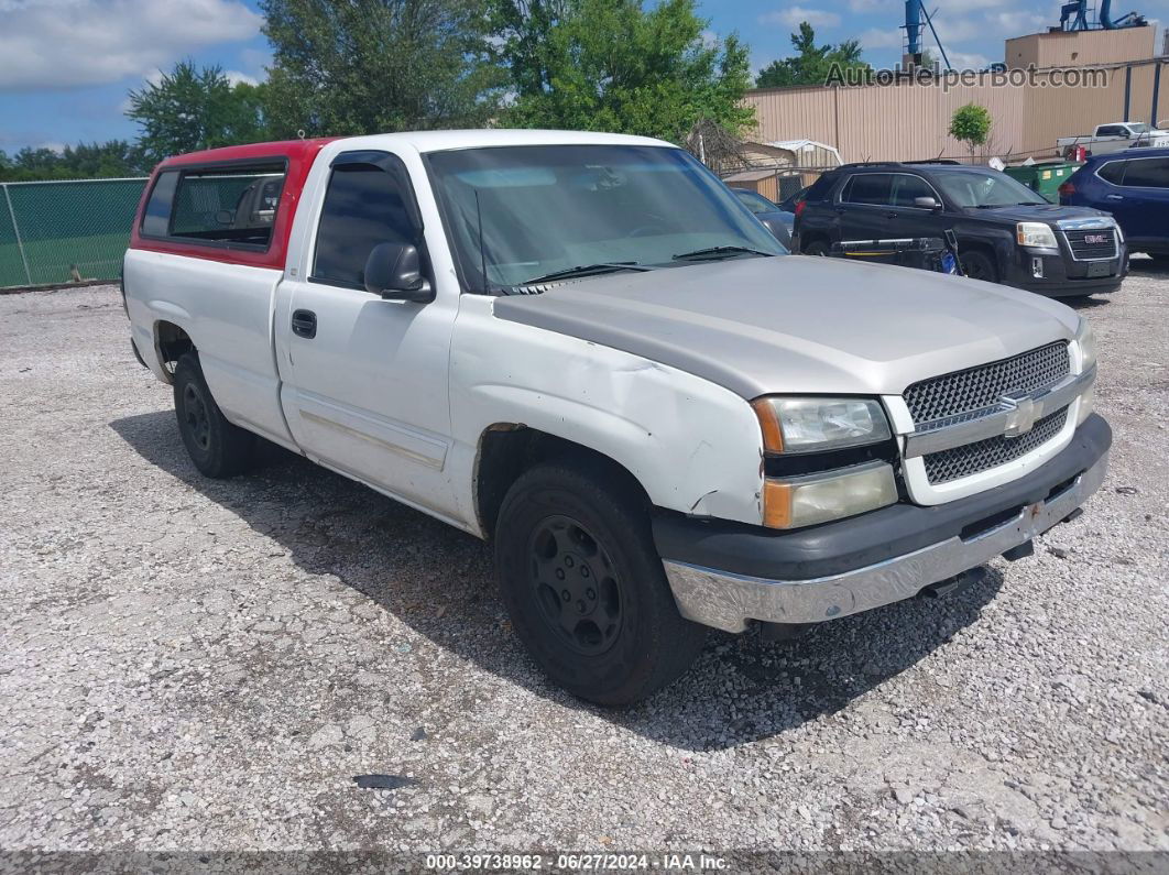 2003 Chevrolet Silverado 1500 Ls White vin: 1GCEC14V33Z250597