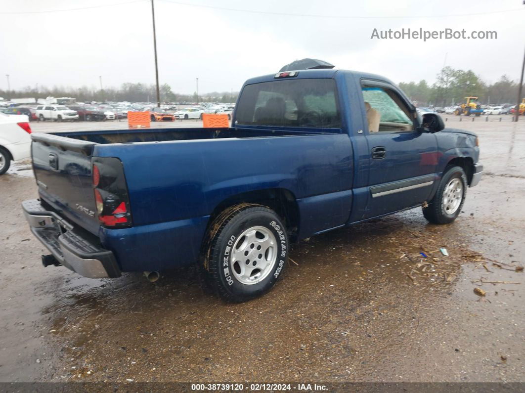 2003 Chevrolet Silverado 1500 Ls Blue vin: 1GCEC14V33Z293904