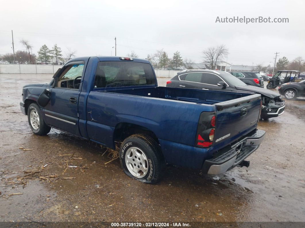 2003 Chevrolet Silverado 1500 Ls Blue vin: 1GCEC14V33Z293904