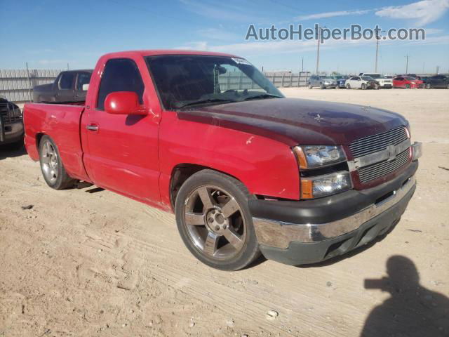 2003 Chevrolet Silverado C1500 Red vin: 1GCEC14V53Z308970