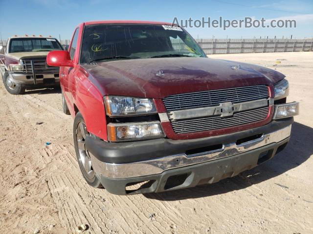 2003 Chevrolet Silverado C1500 Red vin: 1GCEC14V53Z308970