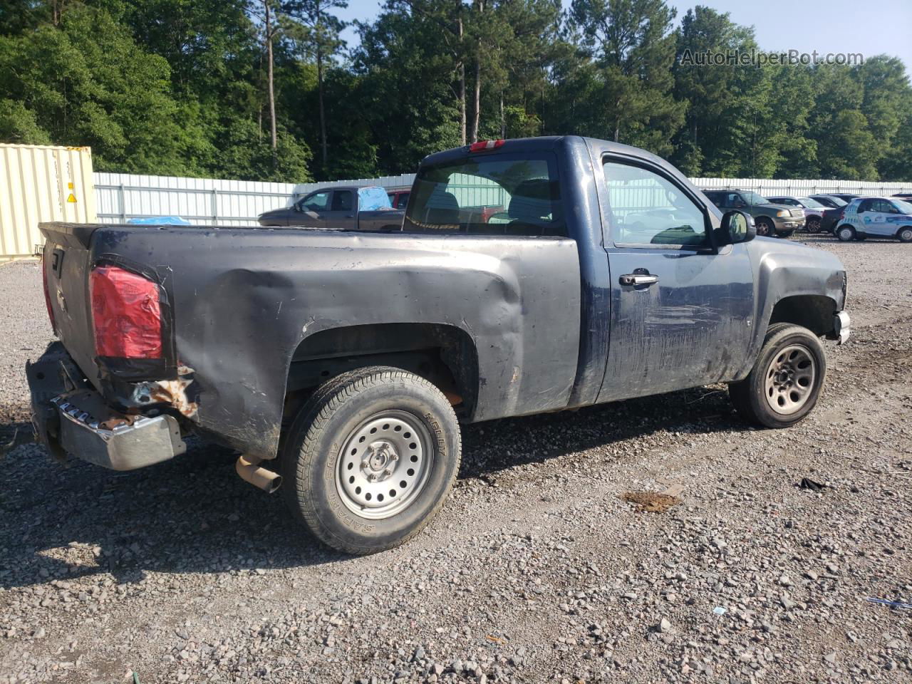 2008 Chevrolet Silverado C1500 Blue vin: 1GCEC14X08Z109284