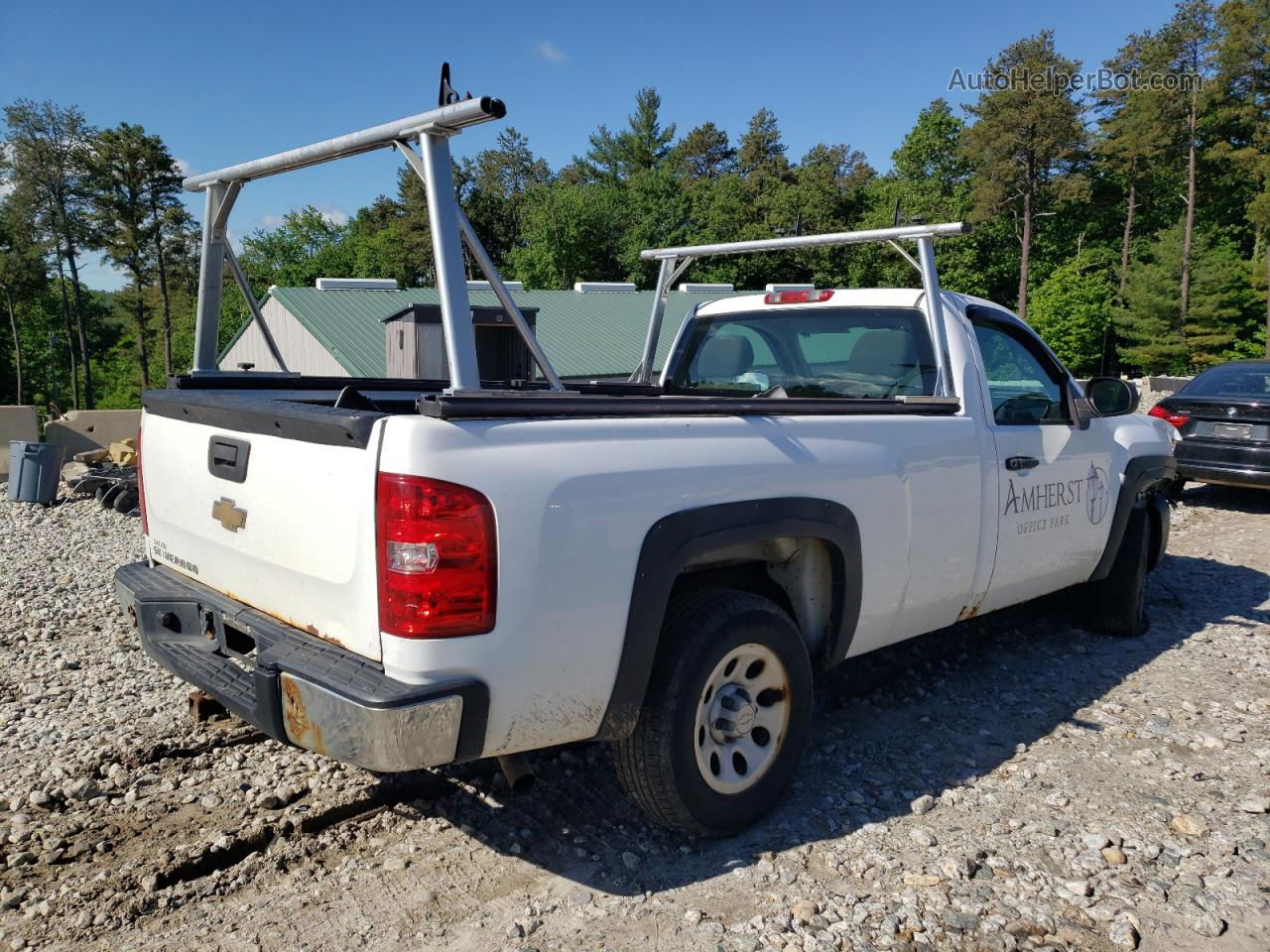 2008 Chevrolet Silverado C1500 White vin: 1GCEC14X08Z175317