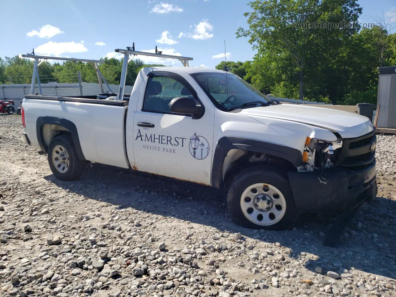 2008 Chevrolet Silverado C1500 White vin: 1GCEC14X08Z175317