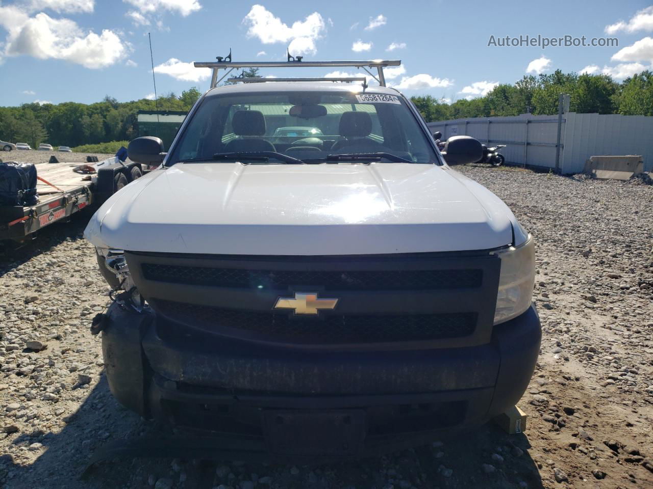 2008 Chevrolet Silverado C1500 White vin: 1GCEC14X08Z175317